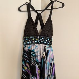 Floor length multicolor Gown